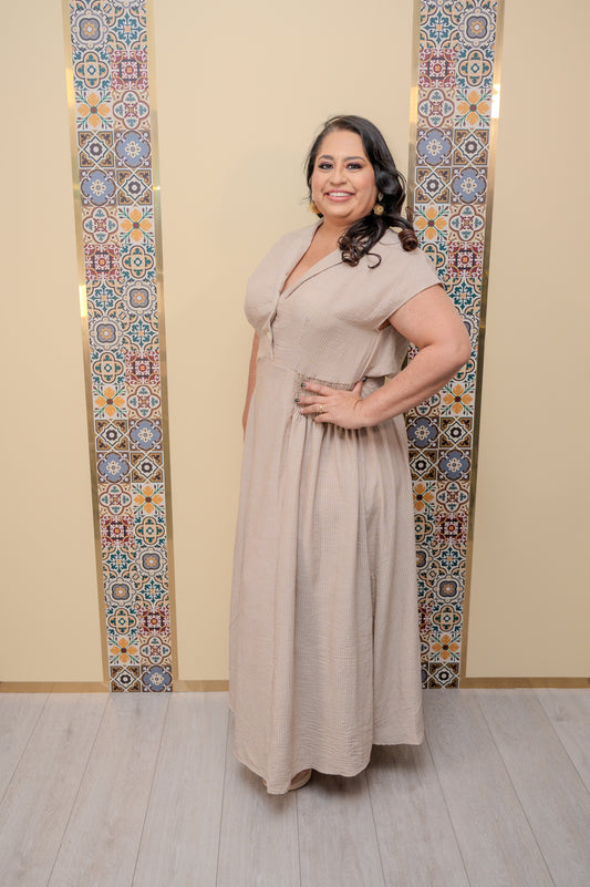 Taupe Maxi Dress