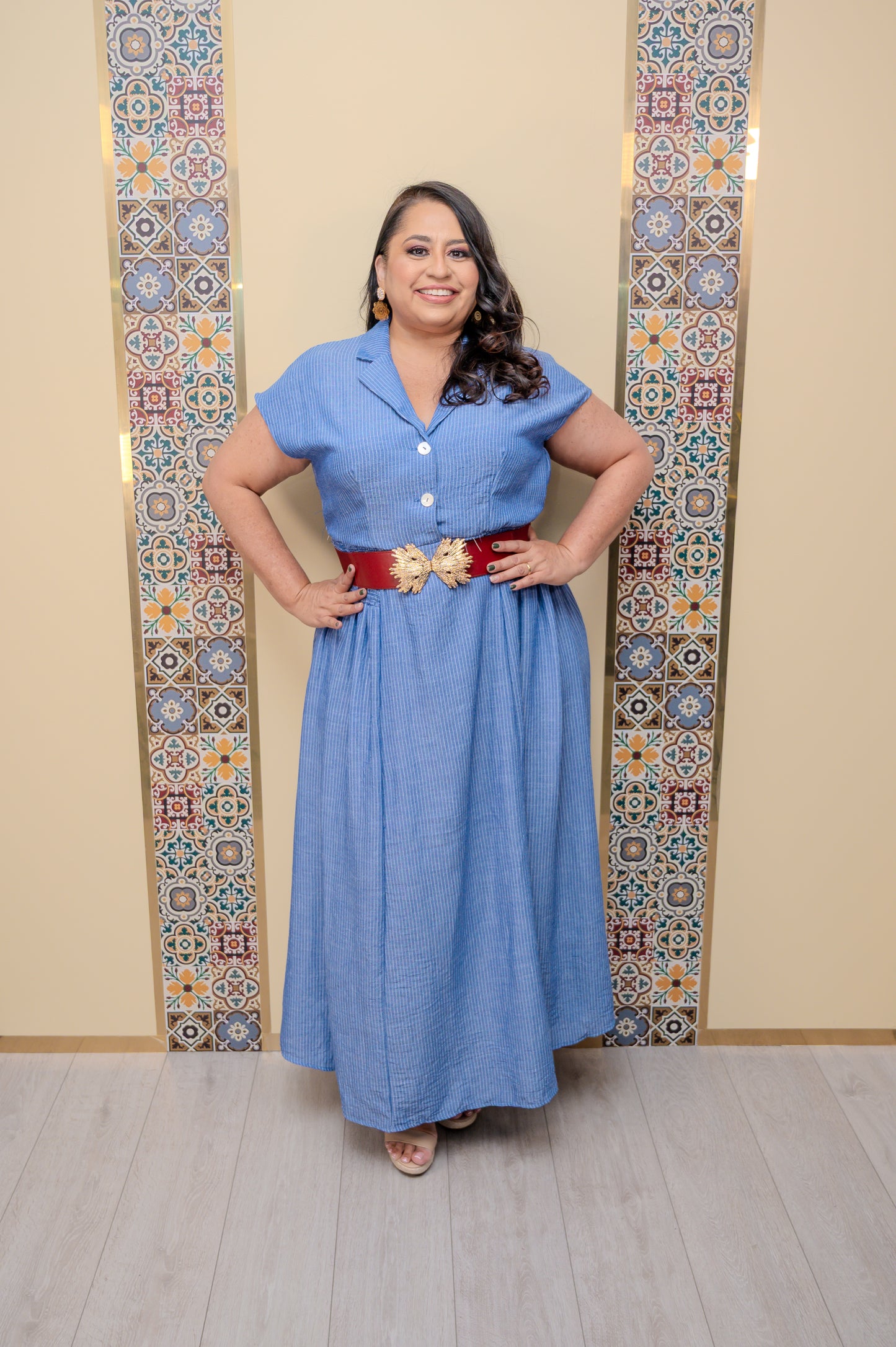 Denim Maxi Dress