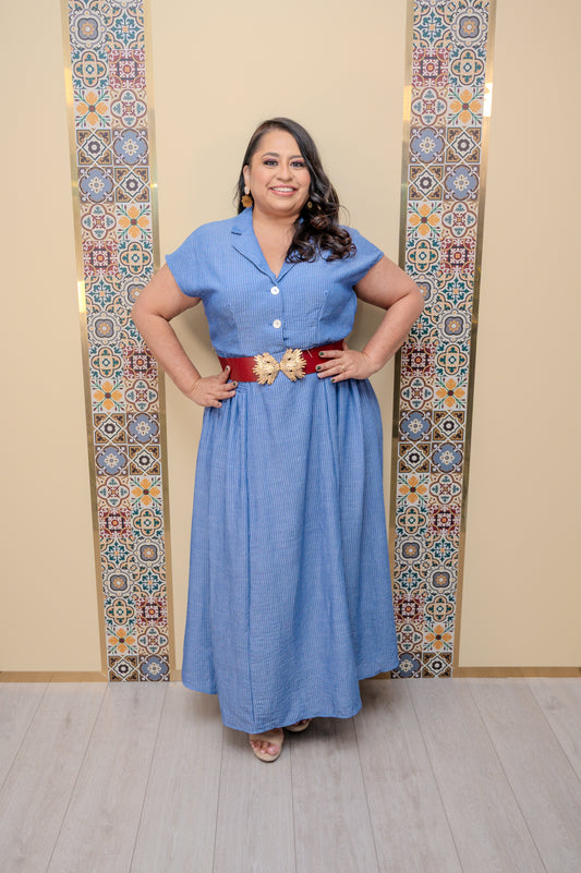 Denim Maxi Dress