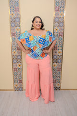 Peach Wide Leg Pants