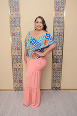 Peach Wide Leg Pants