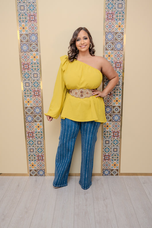 Citrus One Shoulder Top