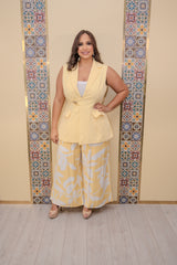 Butter Yellow Long Vest