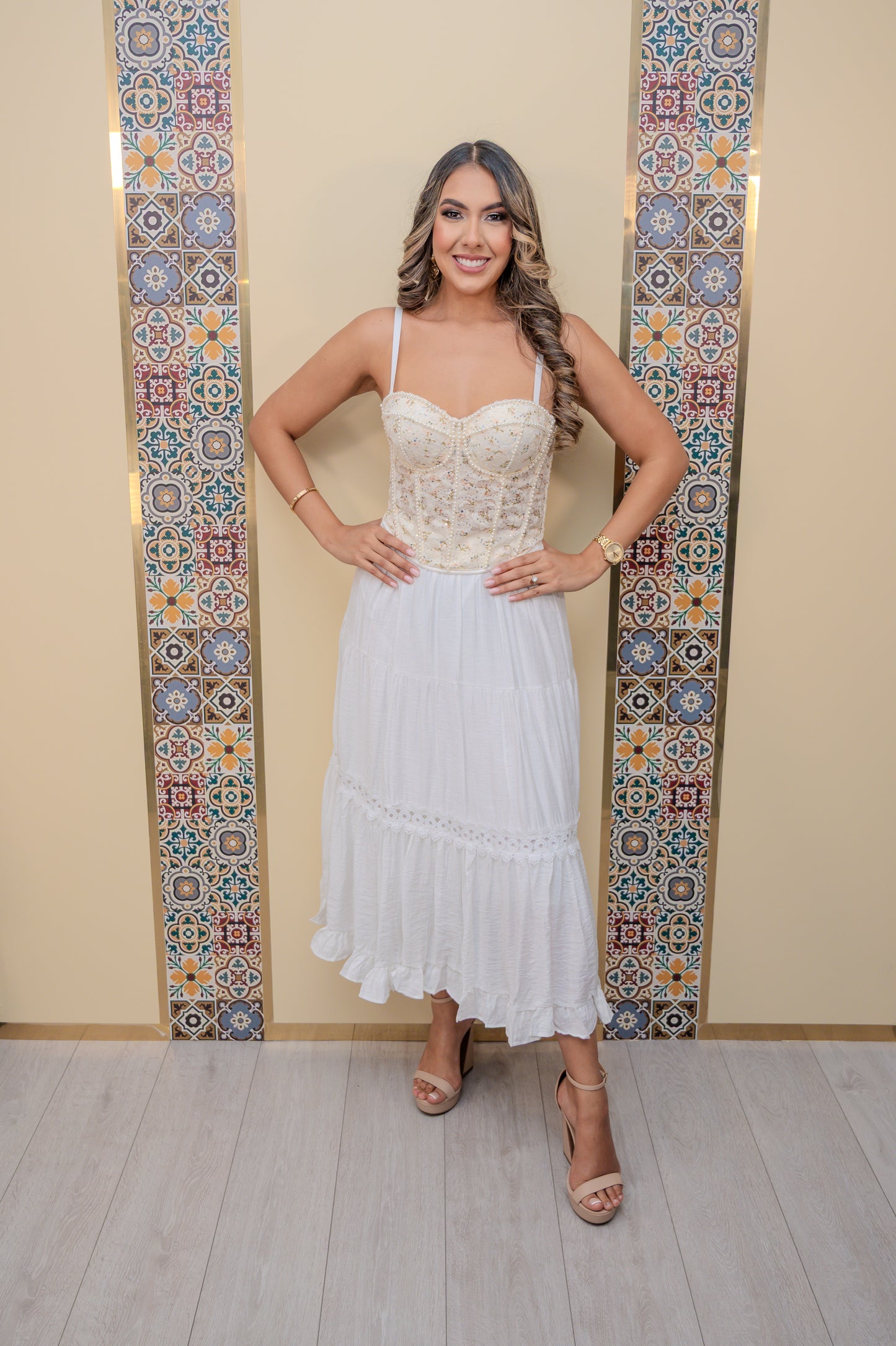 White Eyelet Skirt