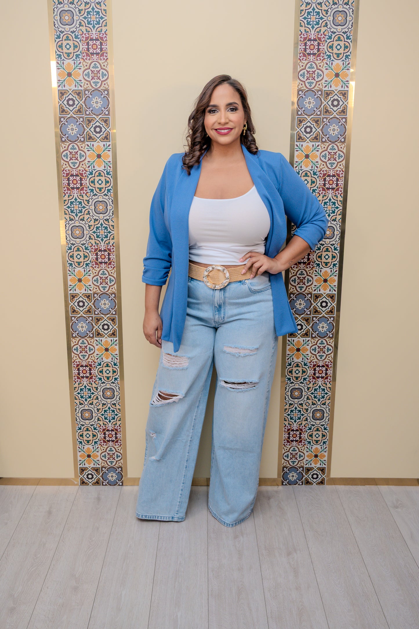 Blue Long Blazer