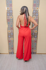Red Surplice Jumper