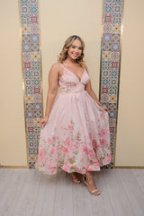 Pink Midi Dress