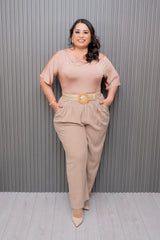 Mocha Linen Pants