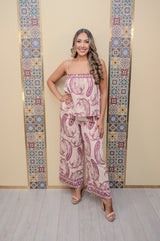 Magenta Top and Pant Set