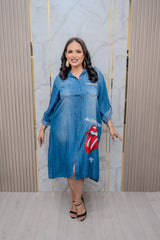 Denim Rolling Stones Dress