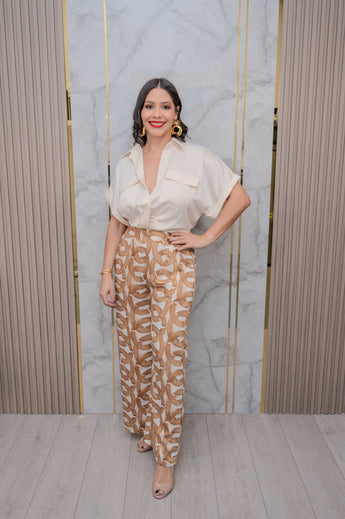 White Crop Blouse