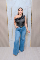 Medium Wash Wide Leg Jeans