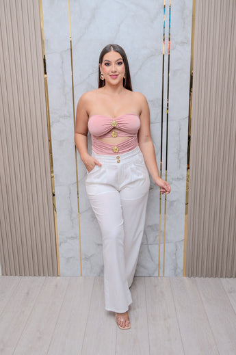 Rose Cutout Bodysuit