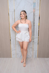 White Tube Romper