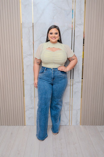 Sage Mesh Top