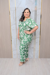 Green Leaf Print 2-piece Set