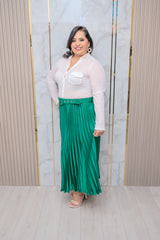 White Blouse with Rhinestones