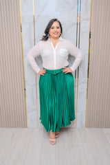 White Blouse with Rhinestones