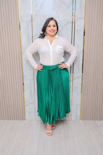 White Blouse with Rhinestones
