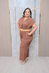 Chocolate Belted Jumper