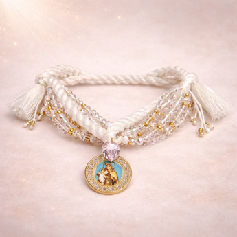 Crystal Faith Charm Bracelet Set