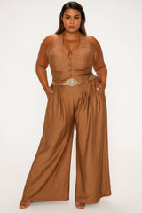 Mocha Vest and Pant Set