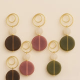 Brown Acrylic Drop Earring