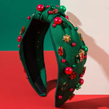 Rhinestone Holiday with Moon Headband