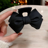 Matte Bow Hair Claw