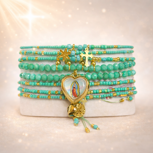 Heavenly Guadalupe Bracelet Set