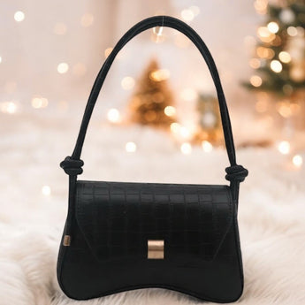 Square Magnetic Buckle Shoulder Bag Crossbody Bag