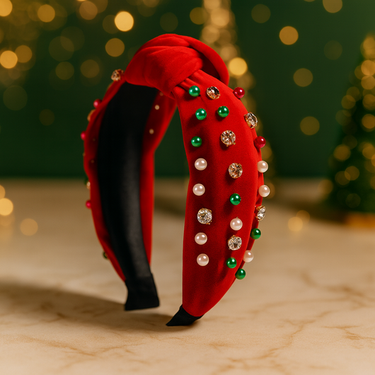 Jewel Noel Velvet Headband