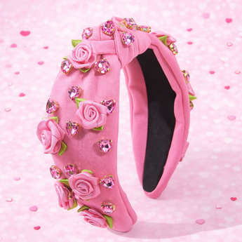 Pink Roses Headband