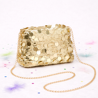 Gold Sequin Crossbody