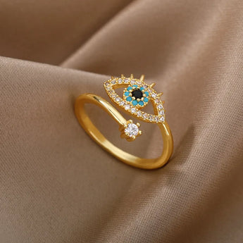 Evil Eye Open Ring