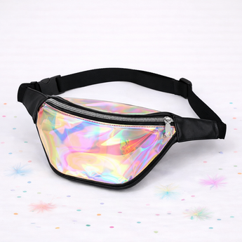 Black Clear Holographic Fanny Pack