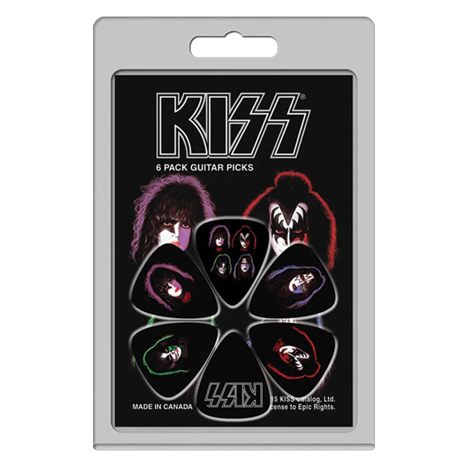 Kiss Faces 6 Pack Guitar Picks