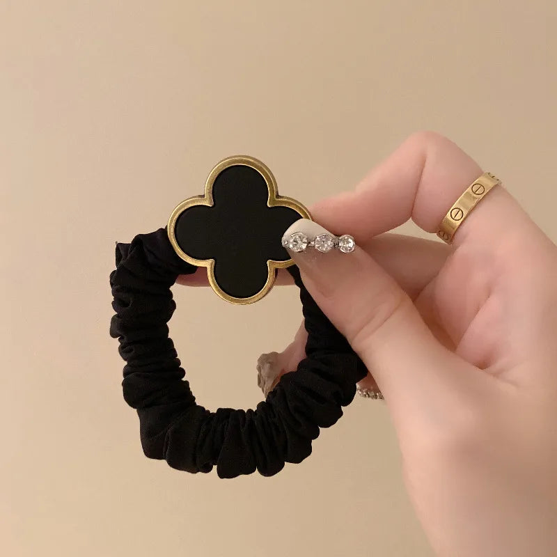 Four Leaf Clover Hair Scrunchie
