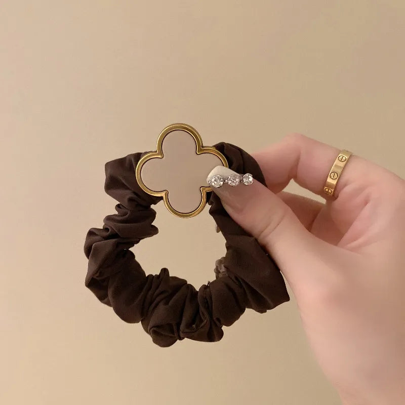 Four Leaf Clover Hair Scrunchie