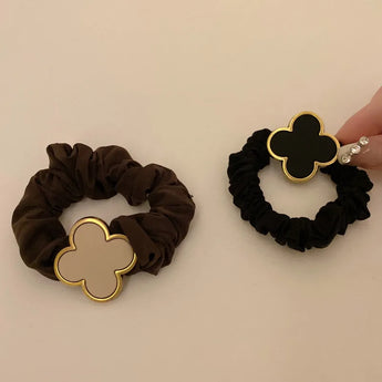 Four Leaf Clover Hair Scrunchie