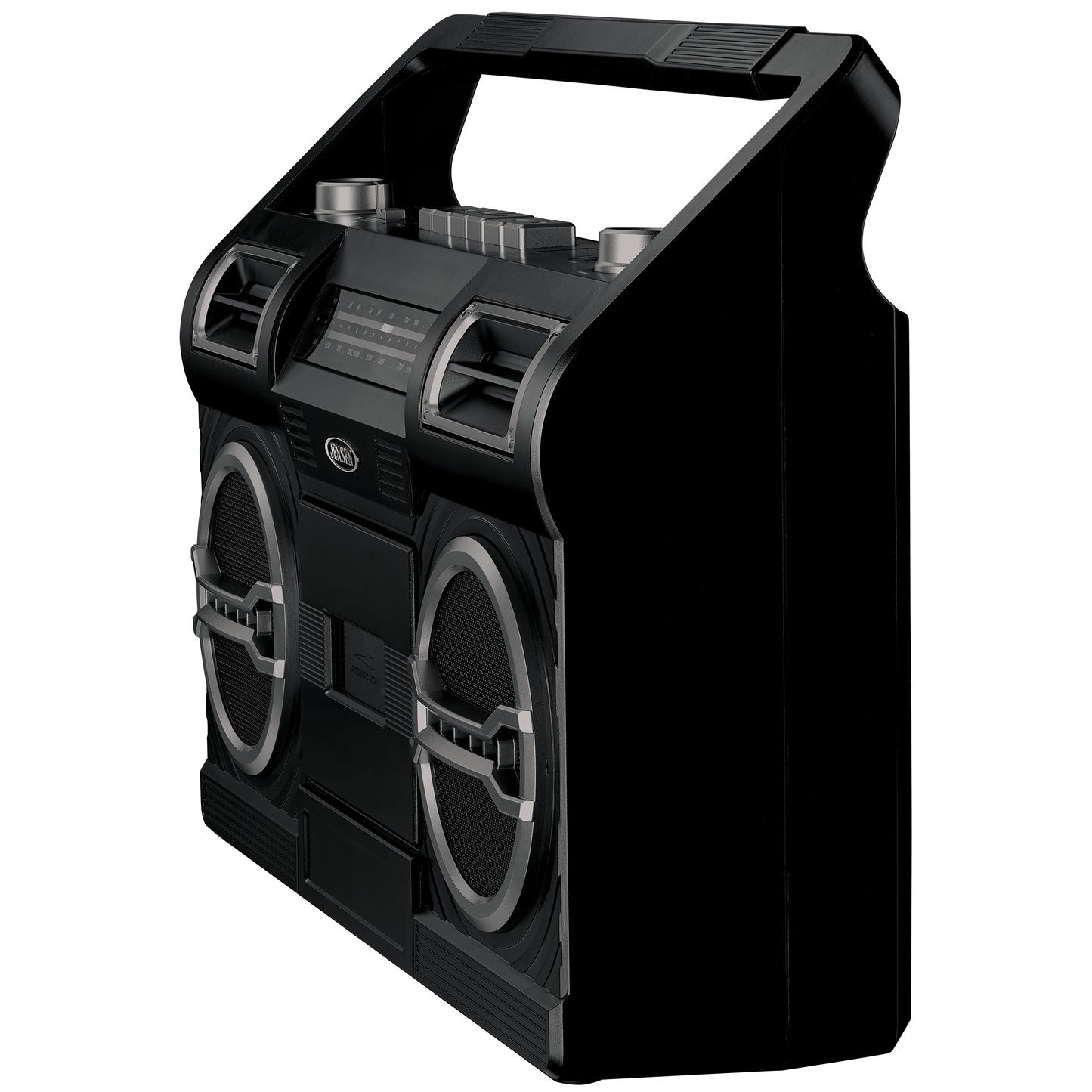 Jensen MCR-500 Portable Boombox Cassette Player/ Recorder AM/ FM Radio (Black)