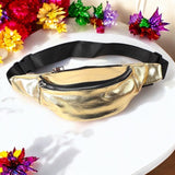 Metallic Crossbody Fanny Pack