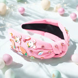 Easter Bunny Carrot Headband with Gemstones