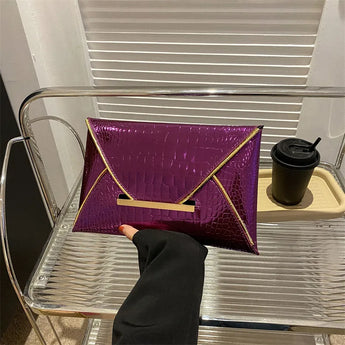 Metallic Square Envelope Bag