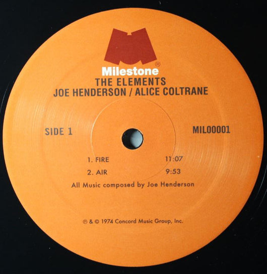 Joe Henderson Featuring Alice Coltrane - The Elements – Melz Fashion