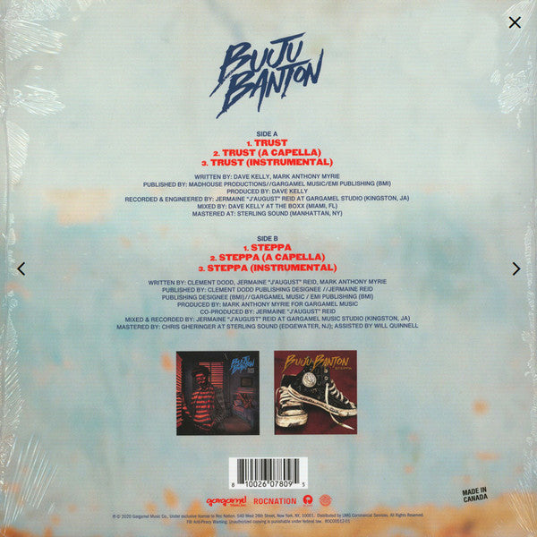 Buju Banton - Trust/ Steppa 10" (Color)