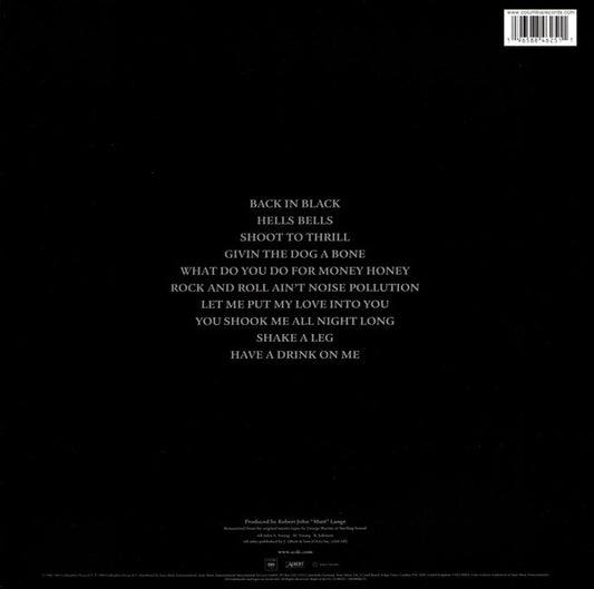 AC/DC - Back In Black (50th Anniversary) Black & White