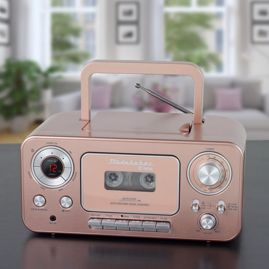Studebaker Portable CD/ AM/FM Radio/ Cassette Player/ Recorder