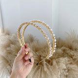 Baroque Rhinestone & Pearl Double Headband