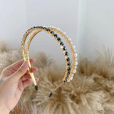 Baroque Rhinestone & Pearl Double Headband